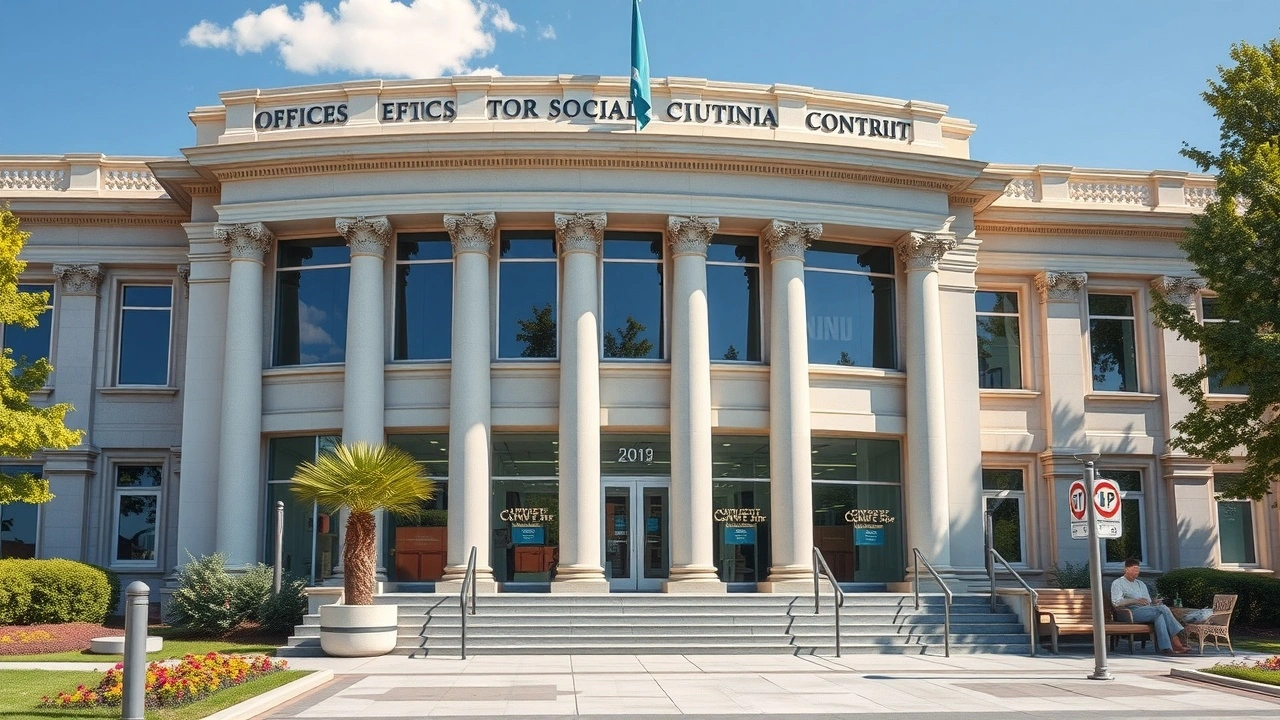 bâtiment gouvernemental lié aux cotisations sociales