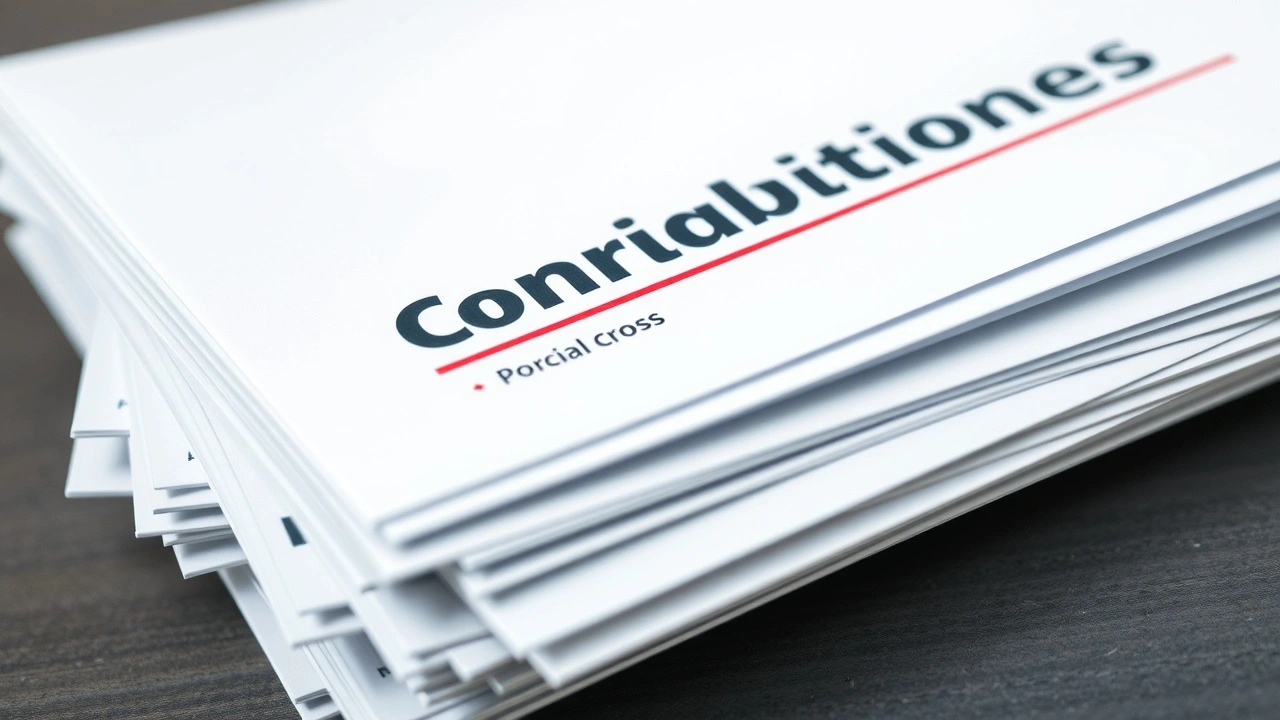 documents financiers sur les cotisations sociales