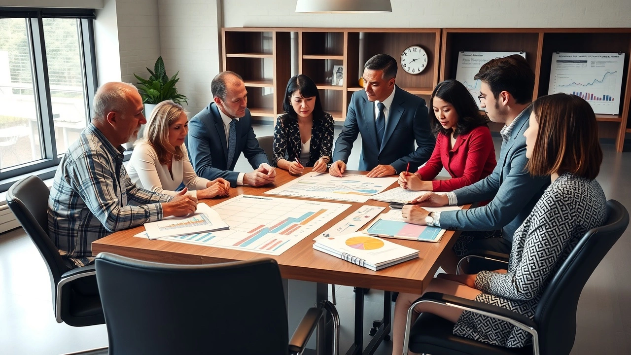 groupe de personnes discutant d investissements fiscaux