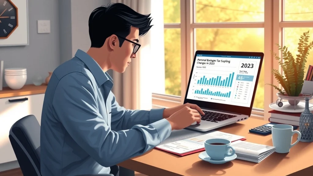 Une personne analysant des documents financiers dans un bureau moderne.