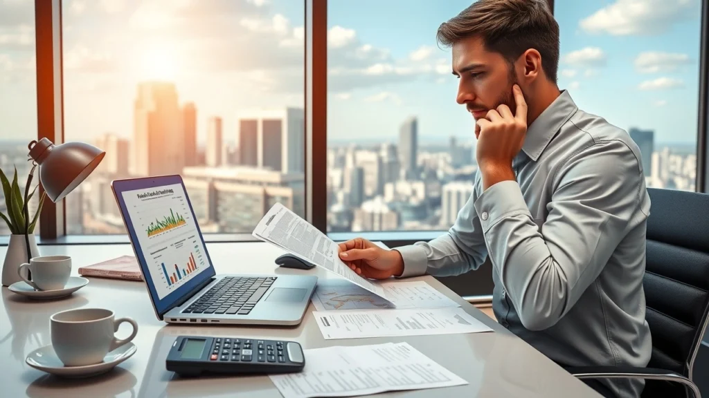 Une image illustrant la maîtrise des finances personnelles avec un bureau moderne.