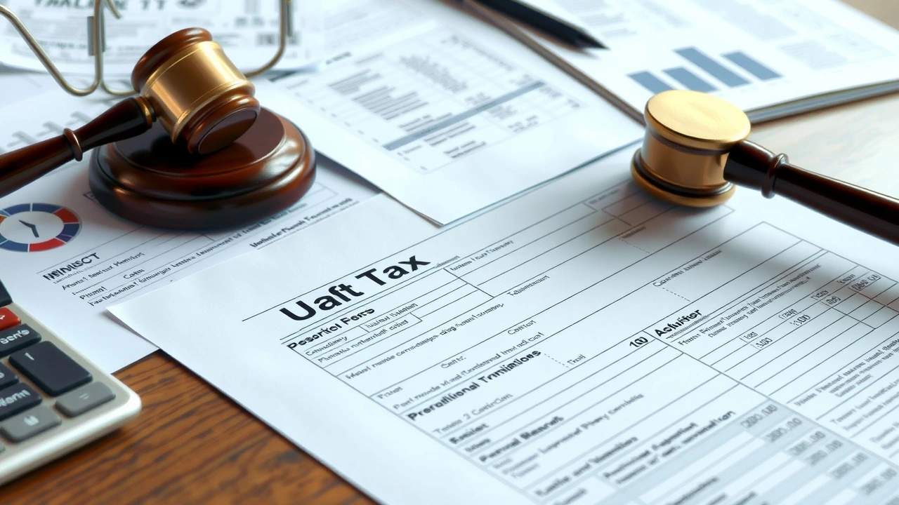 documents fiscaux sur un bureau