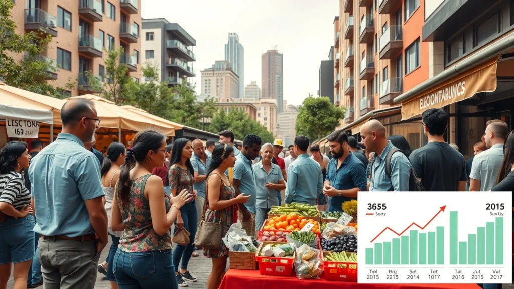 Une illustration photoréaliste des enjeux de la contribution économique territoriale dans une ville moderne.